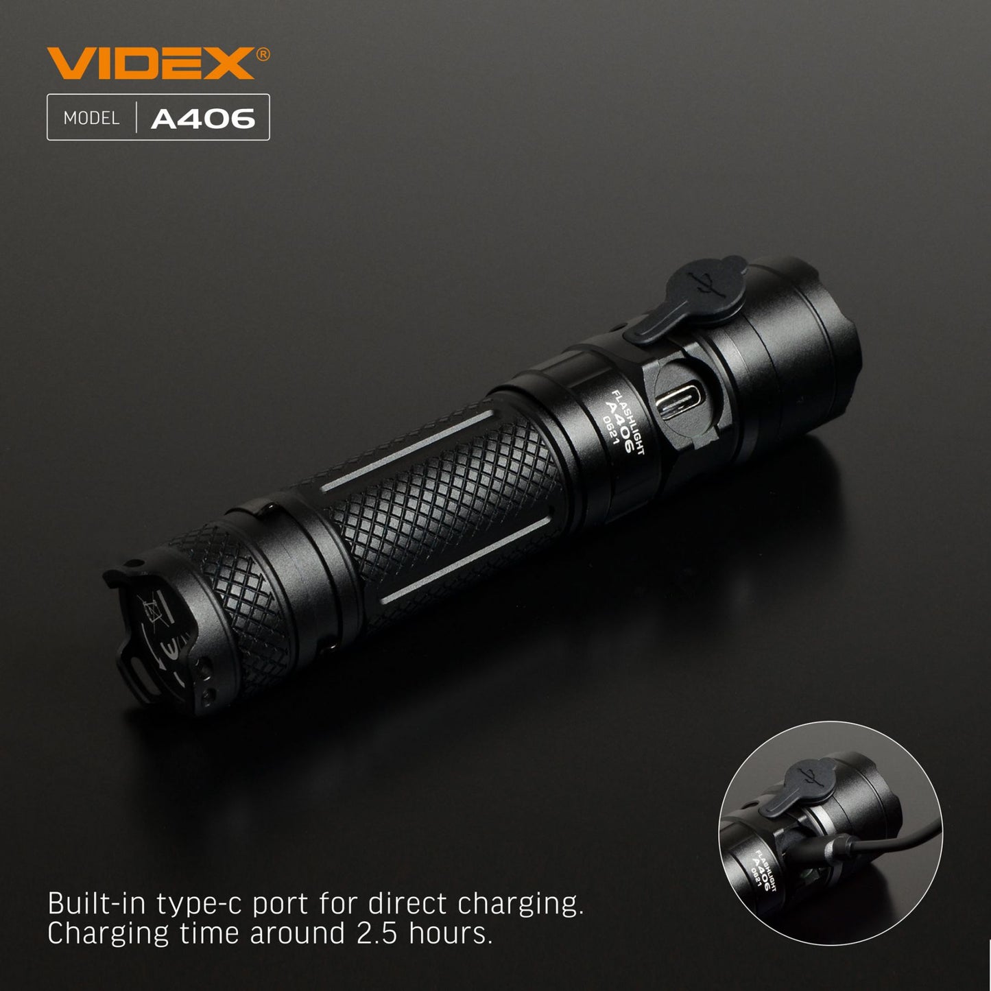 LED Portable Flashlight VIDEX VLF-A406 4000 Lm 6500K – official image 16