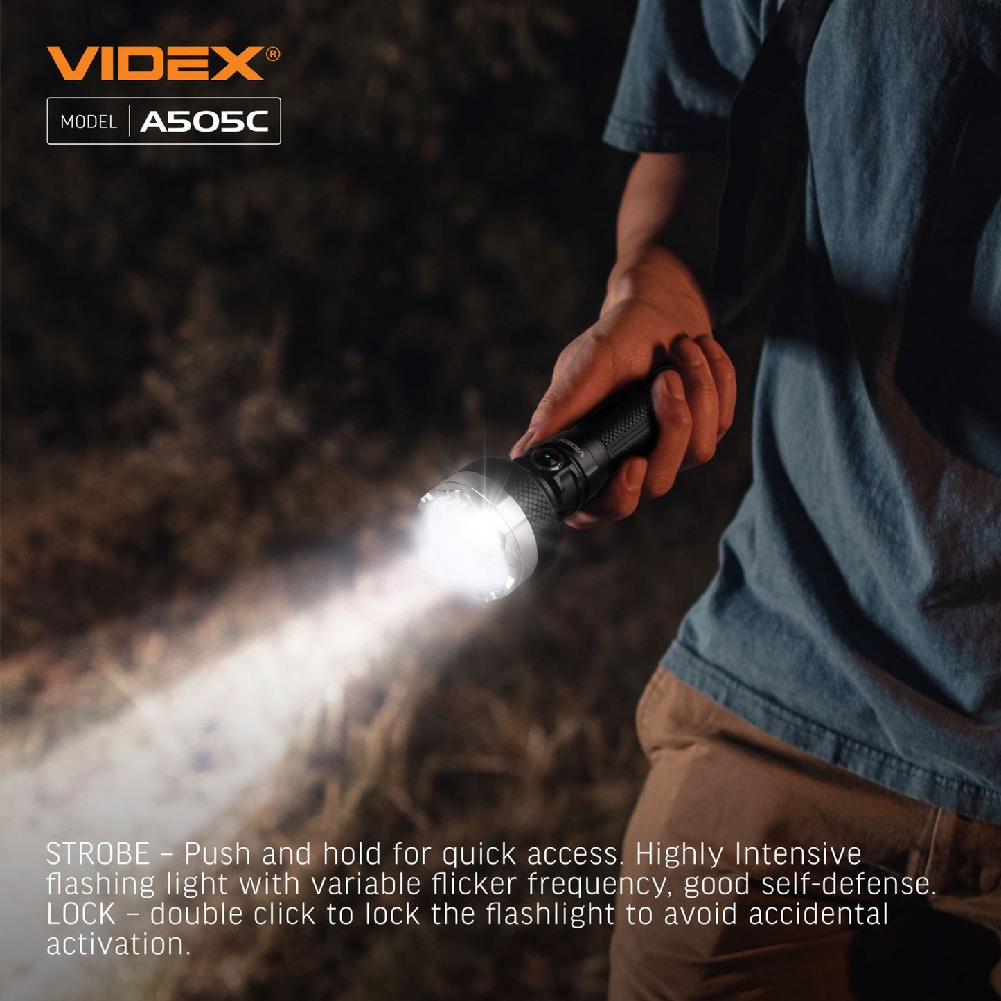 LED Portable Flashlight VIDEX VLF-A505C 5500 Lm 5000K – official image 16
