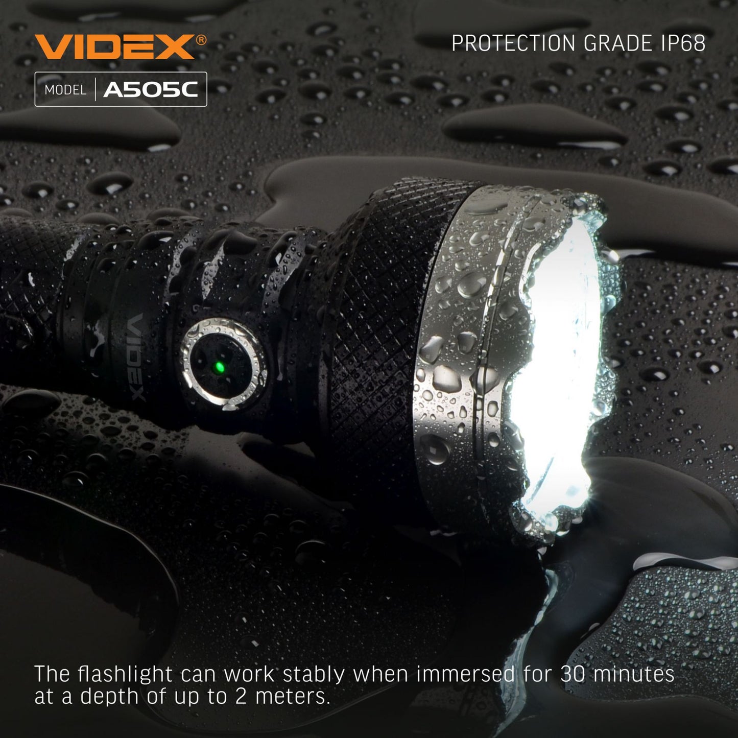 LED Portable Flashlight VIDEX VLF-A505C 5500 Lm 5000K – official image 18