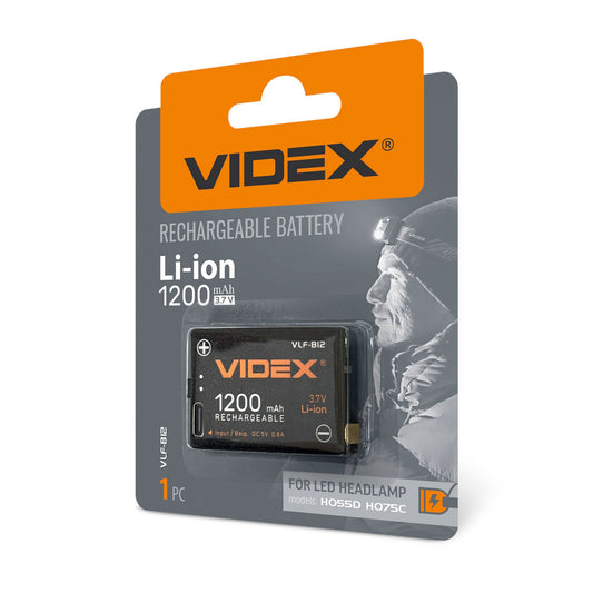 Taaslaetav aku Videx Li-ion VLF-B12 1200 mAh