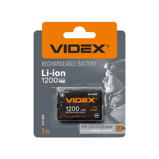 Taaslaetav aku Videx Li-ion VLF-B12 1200 mAh