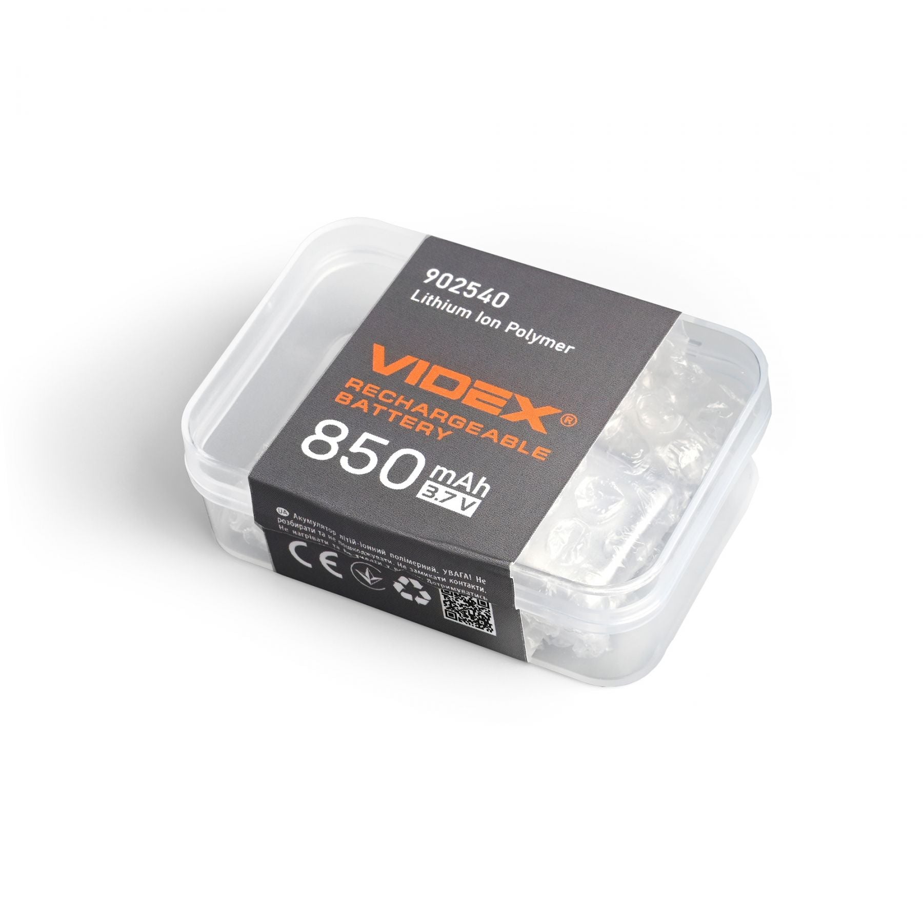 Rechargeable Battery VIDEX Li-pol VLF-B902540-85 850 mAh – official image 2