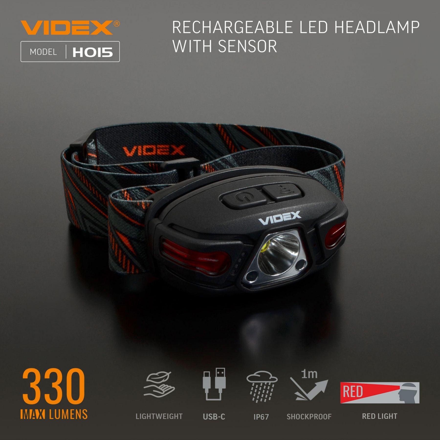 LED Headlamp VIDEX VLF-H015 330 Lm 5000K – official image 8