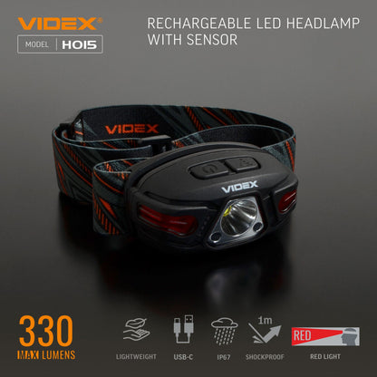 LED Headlamp VIDEX VLF-H015 330 Lm 5000K – official image 8