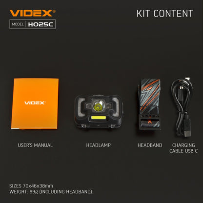 LED Headlamp VIDEX VLF-H025C 310 Lm 5000K – official image 28