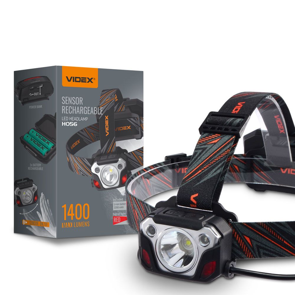 LED Headlamp VIDEX VLF-H056 1400 Lm 6500K – official image 1