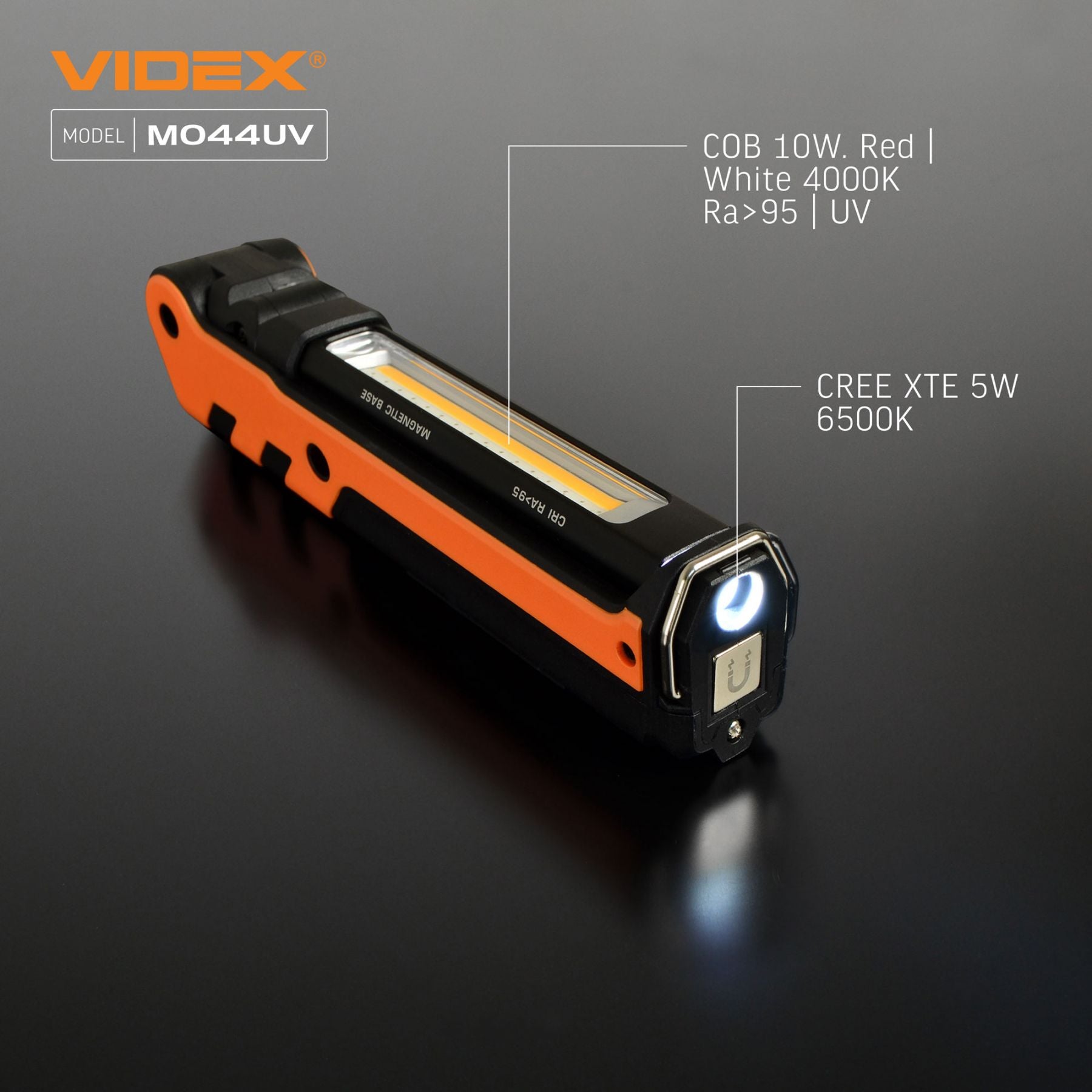 Multipurpose Rechargeable LED Flashlight VIDEX VLF-M044UV – official image 14