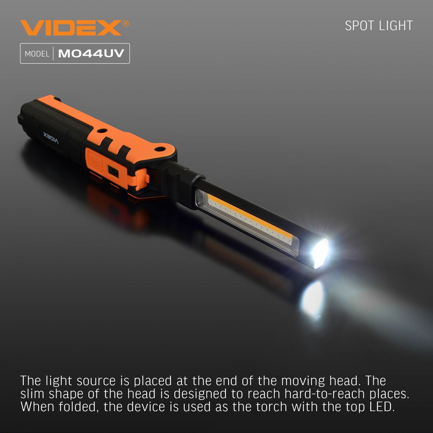 Multipurpose Rechargeable LED Flashlight VIDEX VLF-M044UV – official image 16