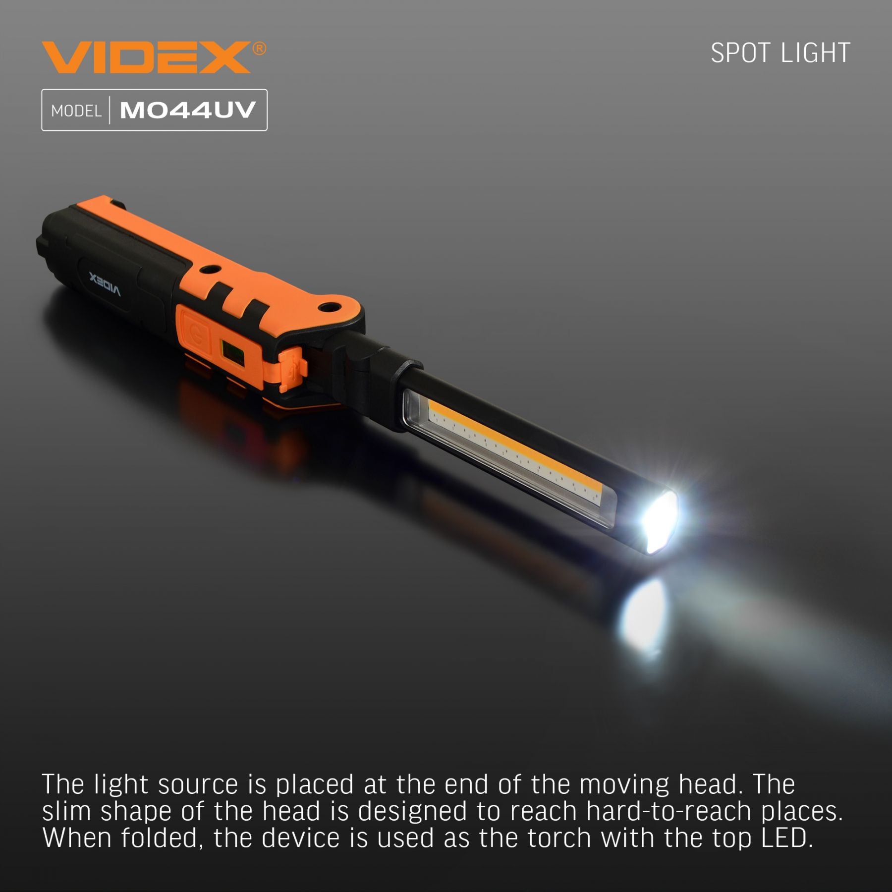 Multipurpose Rechargeable LED Flashlight VIDEX VLF-M044UV – official image 16