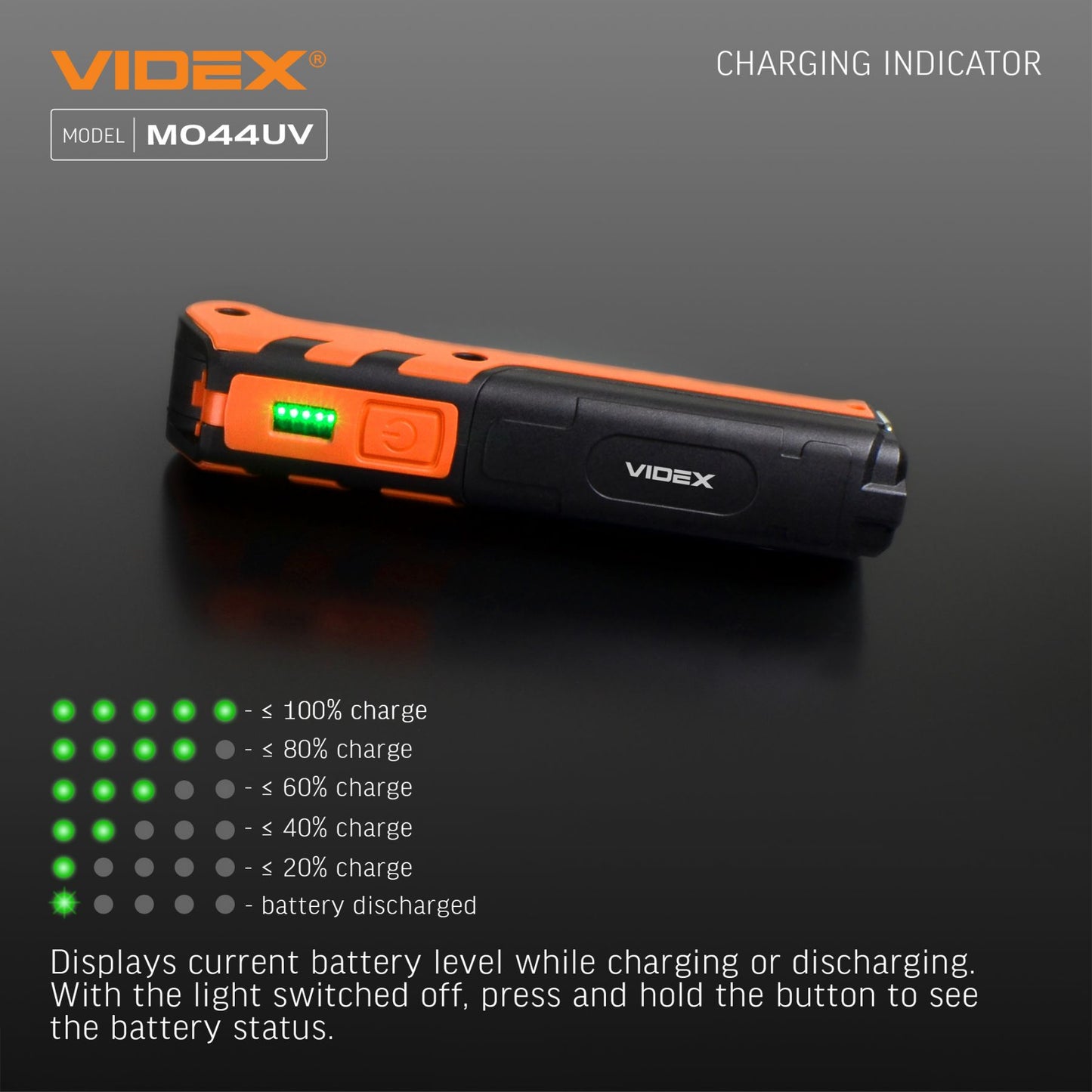 Multipurpose Rechargeable LED Flashlight VIDEX VLF-M044UV – official image 23